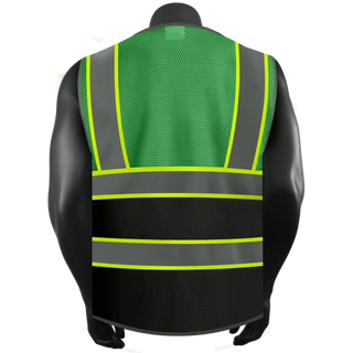 Custom Logo Mesh Safety Vest Class2 High Visibility Reflective Vest Breathable Construction Vest CustomTok