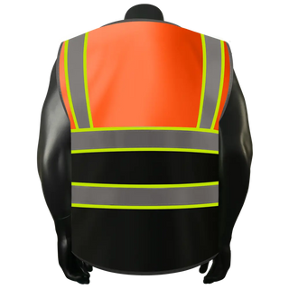 Custom Logo Safety Vest Class 2 High Visibility Reflective Vest Breathable Construction Vest CustomTok
