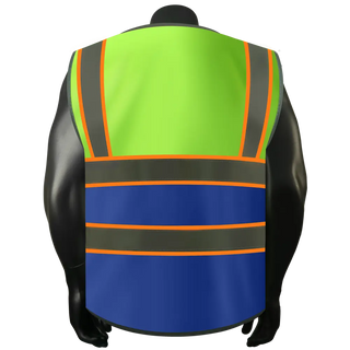 Custom Logo Safety Vest Class 2 High Visibility Reflective Vest Breathable Construction Vest CustomTok
