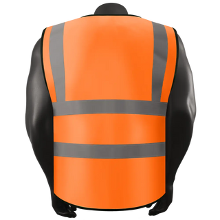 Custom Logo Safety Velcro Vest High visibility Vest Customize Logo Text Image Reflective Security Vest CustomTok