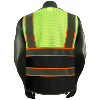 Custom Logo Mesh Safety Vest Class2 High Visibility Reflective Vest Breathable Construction Vest CustomTok