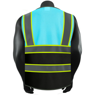 Custom Logo Mesh Safety Vest Class2 High Visibility Reflective Vest Breathable Construction Vest CustomTok