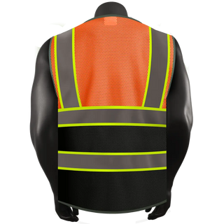 Custom Logo Mesh Safety Vest Class2 High Visibility Reflective Vest Breathable Construction Vest CustomTok
