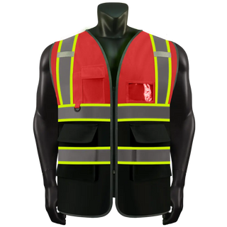 Custom Logo Safety Vest Class 2 High Visibility Reflective Vest Breathable Construction Vest CustomTok