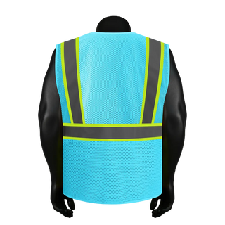 Breathable Mesh Safety Vest High-Visibility & Reflective Free Custom Printing (S-4XL) CustomTok
