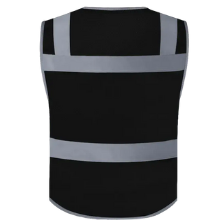 Custom Safety Vest with 11 Pockets Class 2 High Visibility Reflective Construction Workwear