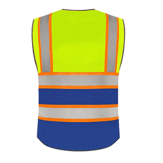 Chaleco de seguridad con logotipo personalizado, reflectante de alta visibilidad, clase 2, transpirable.