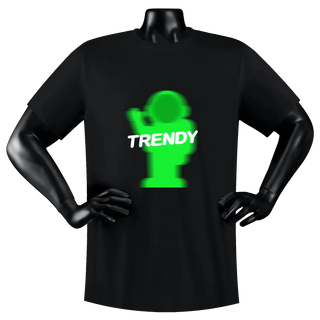 Floating Astronaut T-shirt Color Streak Motion Graphic Tee - Abstract Art Streetwear CustomTok