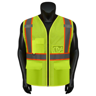 Breathable Mesh Safety Vest High-Visibility & Reflective Free Custom Printing (S-4XL) CustomTok